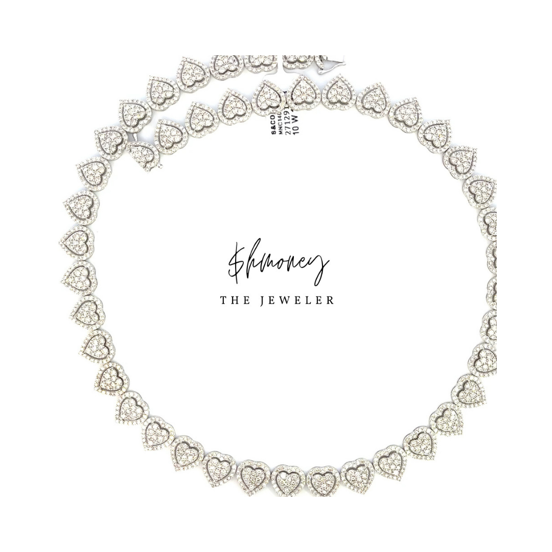 ROUND DOUBLE LAYER HEART CHAIN 14.5 ctw. - $hmoney The Jeweler