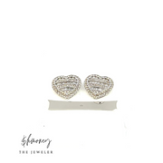BAGUETTE HEART EARRING - $hmoney The Jeweler