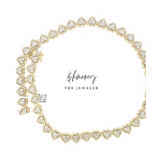 ROUND DOUBLE LAYER HEART CHAIN 14.5 ctw. - $hmoney The Jeweler