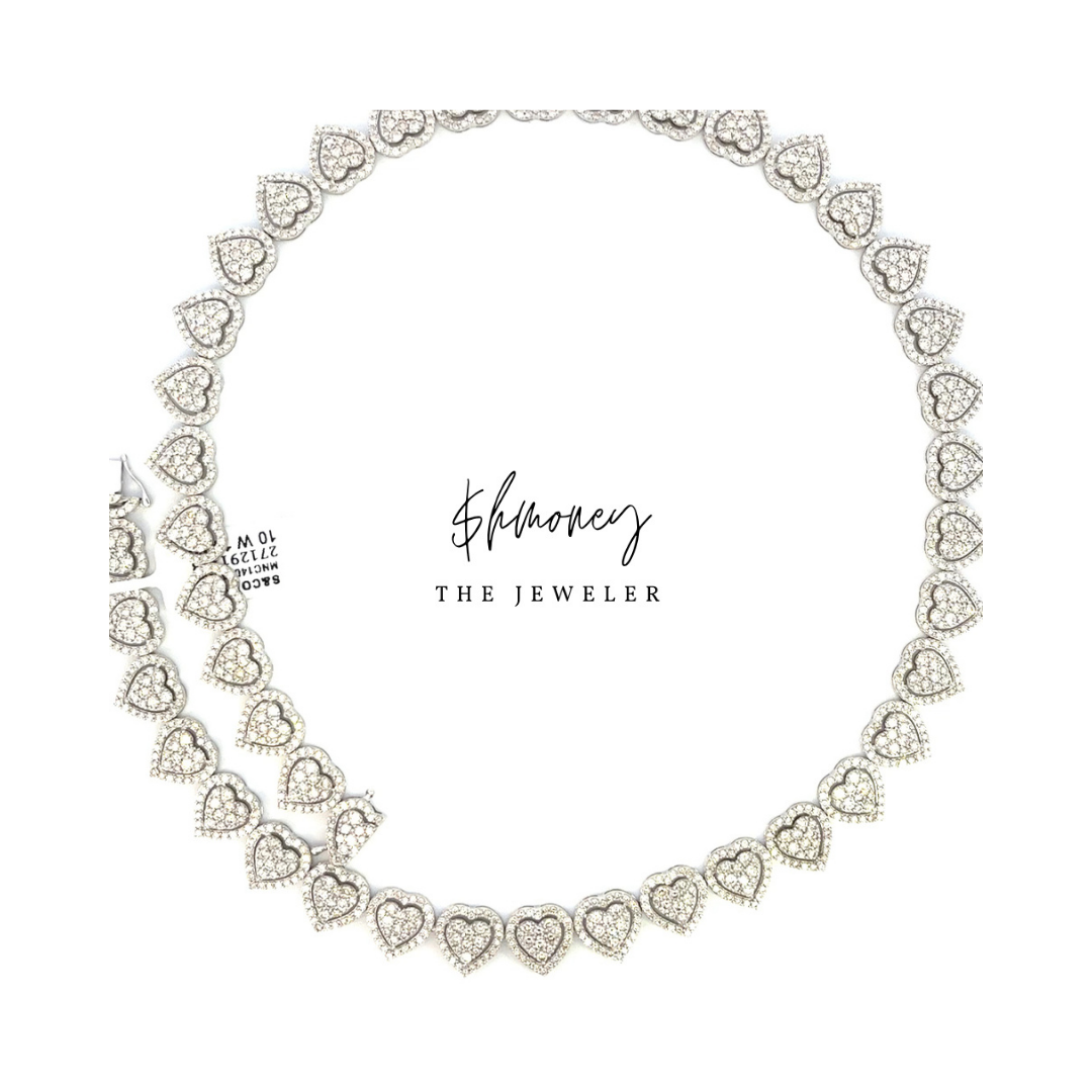 ROUND DOUBLE LAYER HEART CHAIN 14.5 ctw. - $hmoney The Jeweler