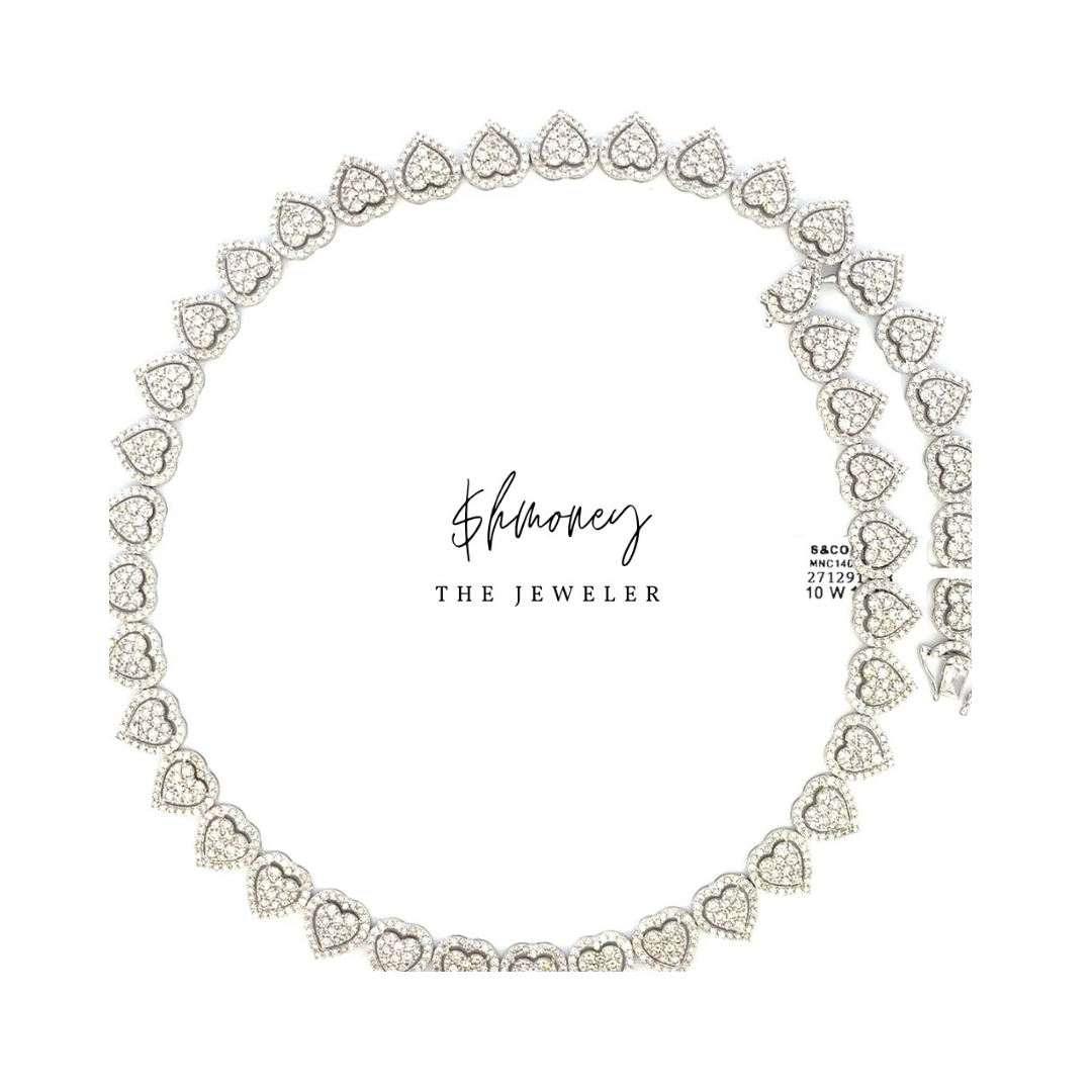 ROUND DOUBLE LAYER HEART CHAIN 14.5 ctw. - $hmoney The Jeweler
