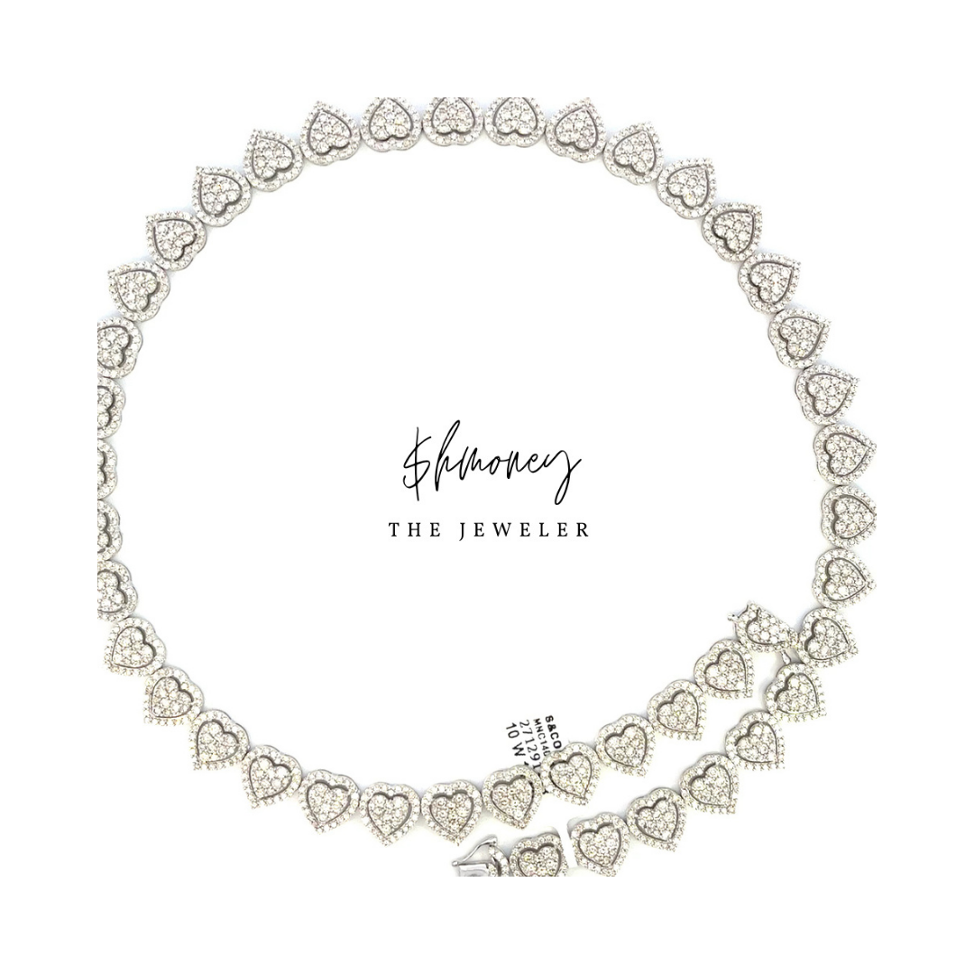 ROUND DOUBLE LAYER HEART CHAIN 14.5 ctw. - $hmoney The Jeweler