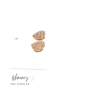 BAGUETTE HEART EARRING - $hmoney The Jeweler